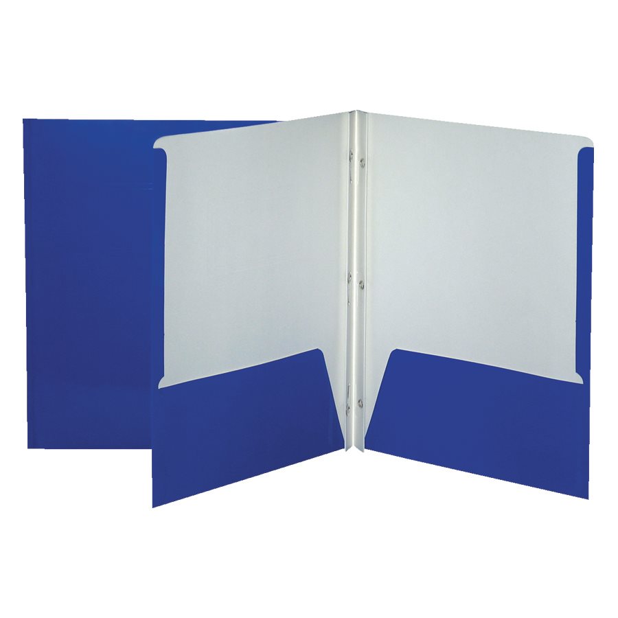 DUO-TANG POCH. LAMINÉ BLEU FONCE - RELIURES & PRESENTATION - IMPORTATIONS GEOCAN INC