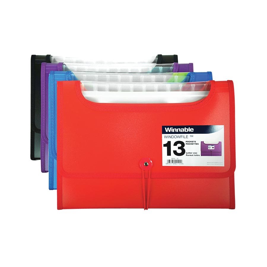 CLASSEUR EXP. POLY 13 POCHETTES - CLASSEMENT & RANGEMENT - WINNABLE ENT. CO