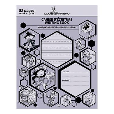 CAHIER INTER. / POINT. MAUVE # 12182 - SCOLAIRE - IMPORTATIONS GEOCAN INC