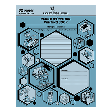 CAHIER INTERLIGNÉ BLEU # 12928 - SCOLAIRE - IMPORTATIONS GEOCAN INC