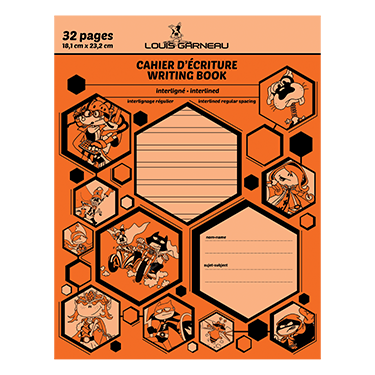 CAHIER INTERLIGNÉ ORANGE # 12928 - SCOLAIRE - IMPORTATIONS GEOCAN INC