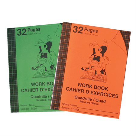 CAHIER MÉTRIQUE ASST. 32PAGES - SCOLAIRE - IMPORTATIONS GEOCAN INC
