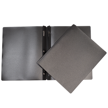 DUO-TANG PLASTIQUE NOIR - RELIURES & PRESENTATION - IMPORTATIONS GEOCAN INC