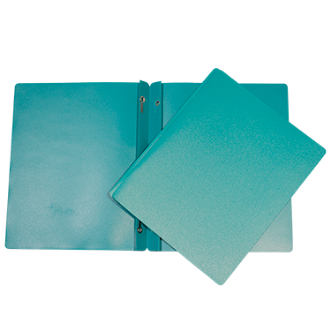 DUO-TANG PLASTIQUE TURQUOISE - 22 - Les importations Geocan inc