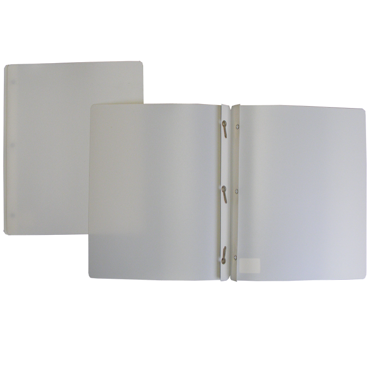 DUO-TANG PLASTIQUE BLANC - RELIURES & PRESENTATION - GEOCAN