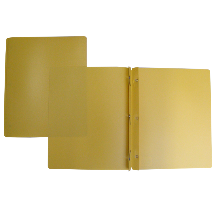 DUO-TANG PLASTIQUE JAUNE - RELIURES & PRESENTATION - IMPORTATIONS GEOCAN INC