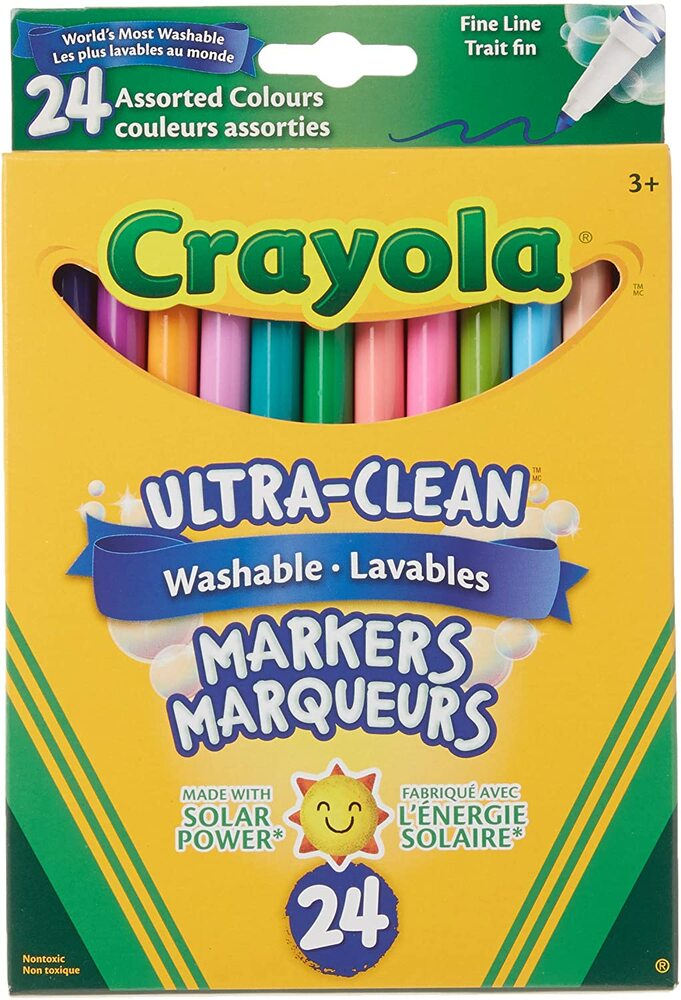 MARQUEURS LAVABLES BTE 24 - INSTRUMENTS D'ÉCRITURE - CRAYOLA