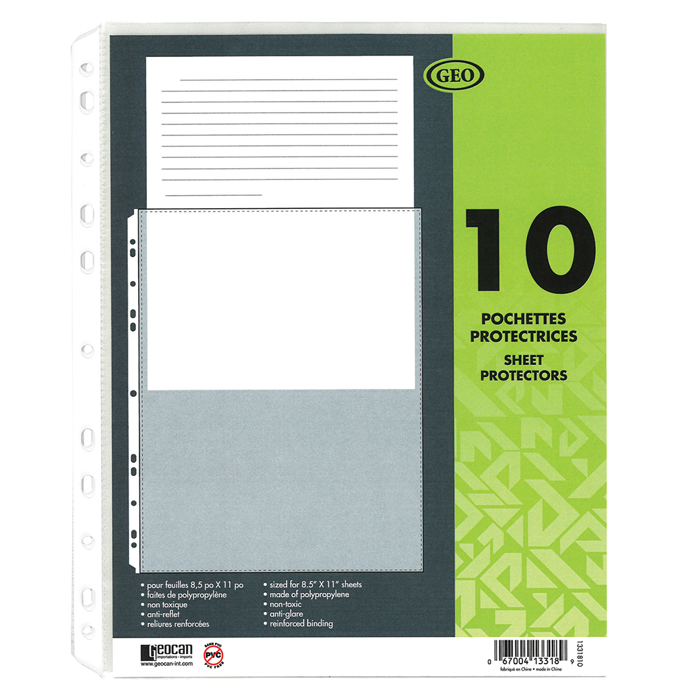 POCHETTES PROTECTRICES (10) - RELIURES & PRESENTATION - GEOCAN