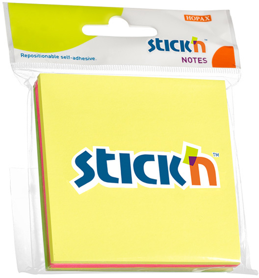 FEUILLETS ADH. 3X3 ASST. 3 BLOCS - SCOLAIRE - HOPAX