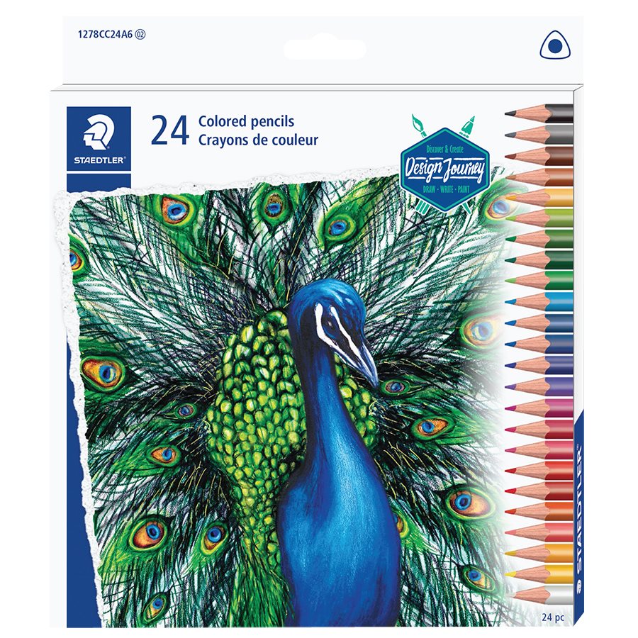 CRAYON DE COULEUR (24) 100% PEFC - INSTRUMENTS D'ECRITURE - MICROSOFT