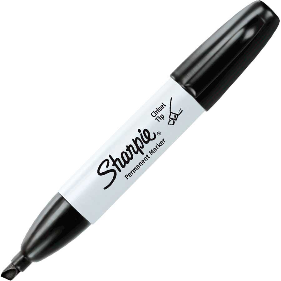 MARQUEUR SHARPIE BISEAUTE NOIR - INSTRUMENTS D'ECRITURE - MICROSOFT