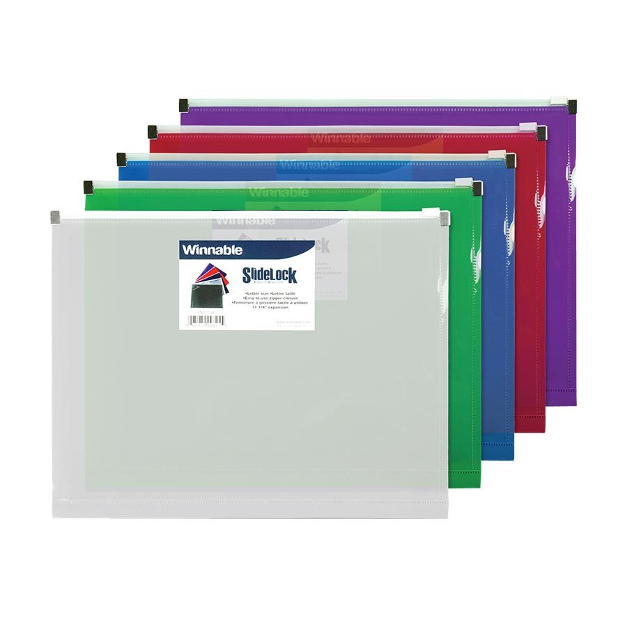 Enveloppe SlideLock couleurs asst. - - WINNABLE ENTERPRISE CO. LTD