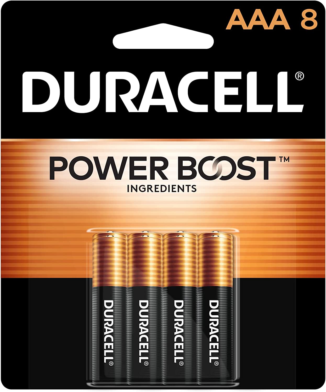 PILES ALCALINES COPPERTOP AAA PQT. DE 8 - TECHNOLOGIE - DURACELL