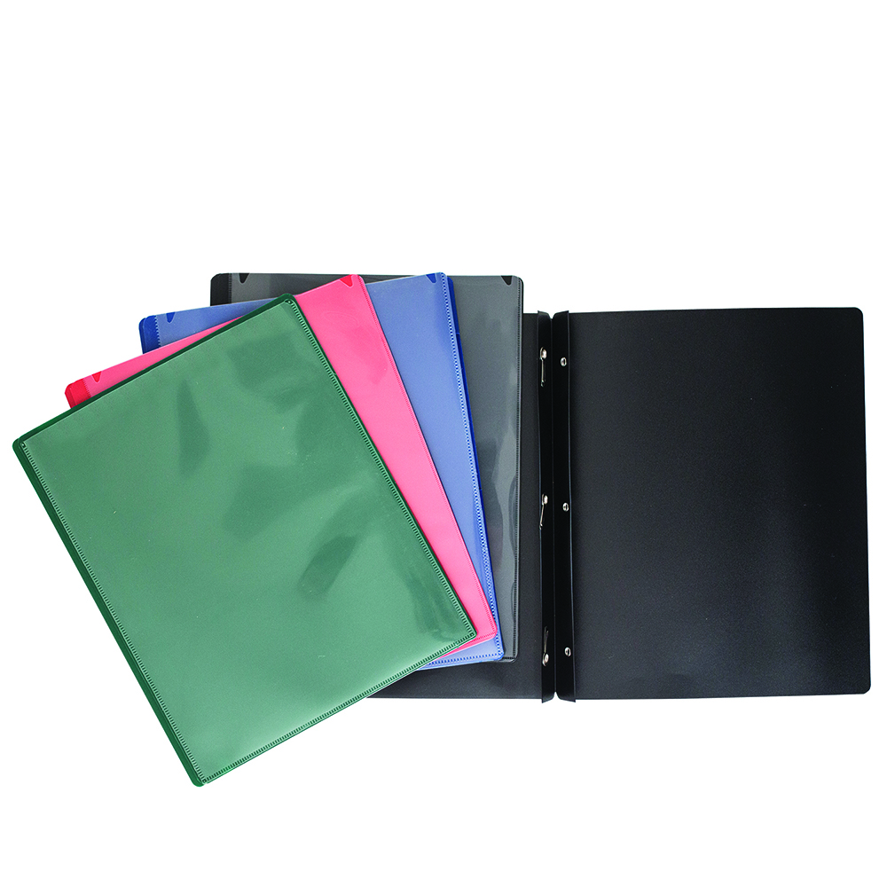 Duo-tang Vert avec pochette transparente - SCOLAIRE - GEOCAN