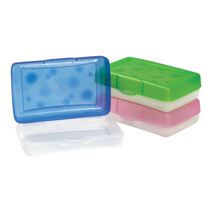 COFFRE CRAYONS PLAST. ASST. - SCOLAIRE - JACQUES LE PAPETIER ENR.