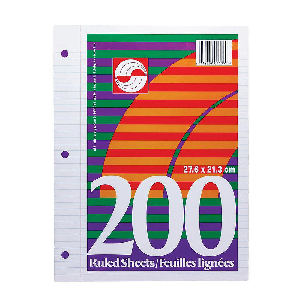 FEUILLES MOBILES (200) - PAPETERIE - ASIA PULP & PAPER ( CANADA ) LTD