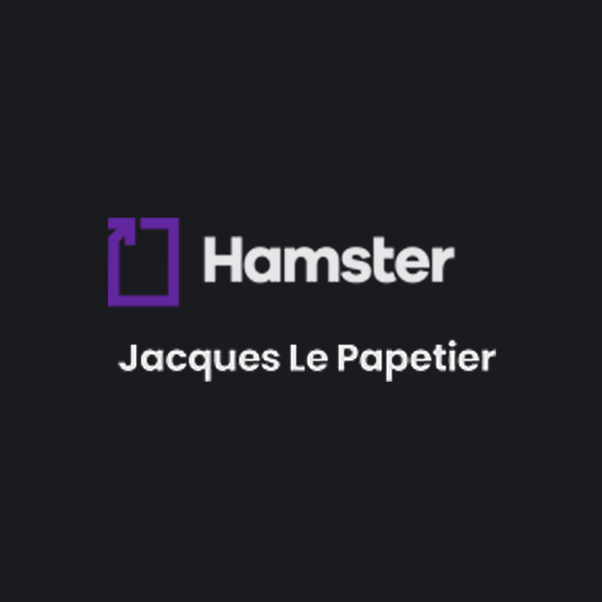 Hamster + Le Papetier Le Libraire