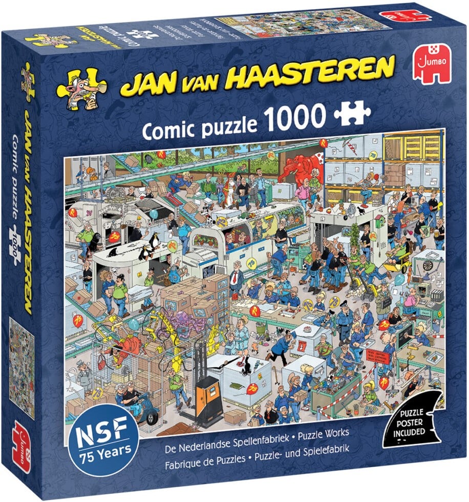 Jumbo -JVH, Fabrique de puzzles, 1000 - 1000 PIÈCES - JUMBO