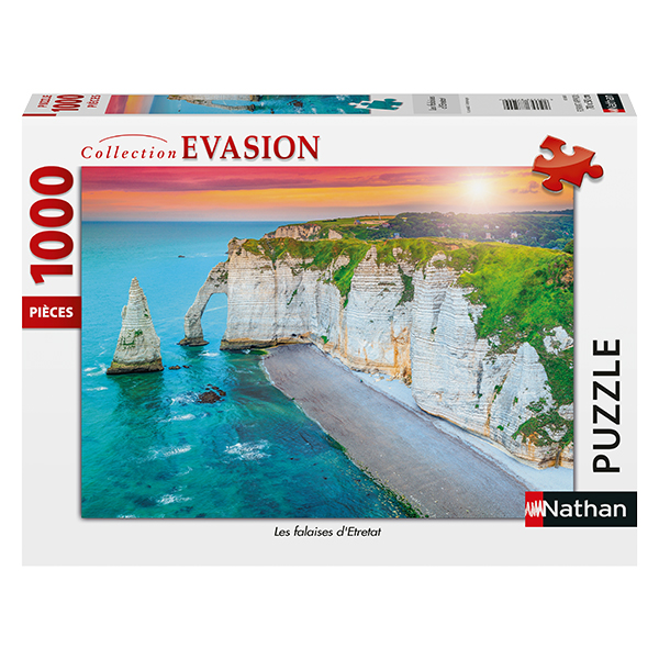 Nathan - Les falaises d'Etretat, 1000 - 1000 PIÈCES - NATHAN