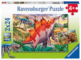 Ravensburger - Mammouths et Dinosaures, - 24 PIÈCES - RAVENSBURGER