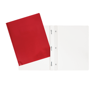 DUO TANG EN CARTON LAMINÉ ROUGE - - GEOCAN