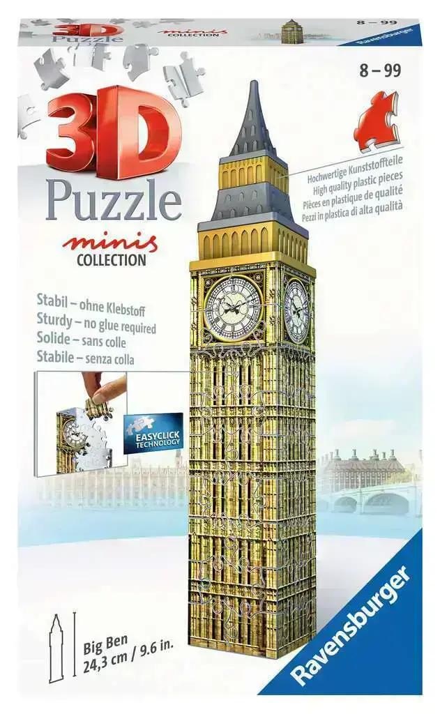 Ravensburger - 3D, Big Ben Mini - 3D - RAVENSBURGER