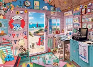 Ravensburger - Ma cabane de plage, 1000 - 1000 PIÈCES - RAVENSBURGER