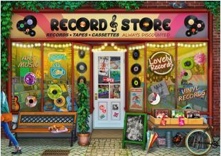 Ravensburger - La boutique de vinyles - 1000 PIÈCES - RAVENSBURGER