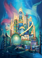 Châteaux Disney: Ariel, 1000 pces - 1000 PIÈCES - RAVENSBURGER