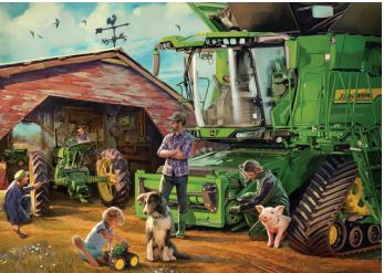 Ravensburger - John Deere Then & Now - 1000 PIÈCES - RAVENSBURGER