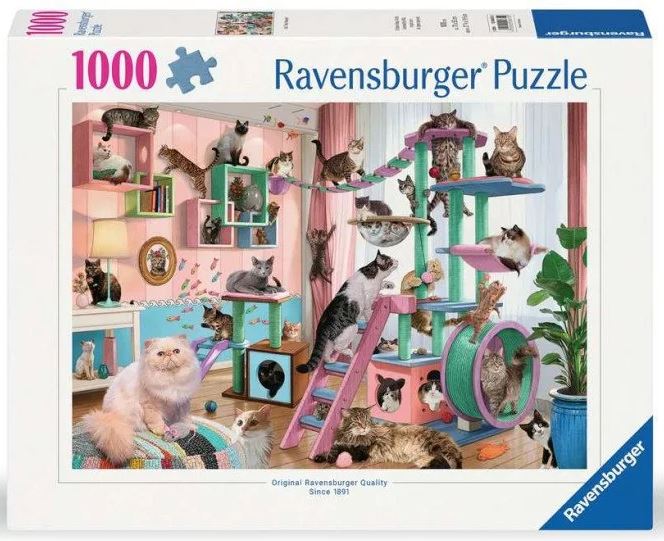 Ravensburger - Cat tree heaven, 1000 pcs - 1000 PIÈCES - RAVENSBURGER