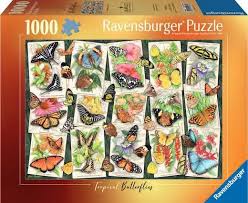 Ravensburger - Papillons Tropicaux, 1000 - 1000 PIÈCES - RAVENSBURGER