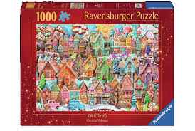 Ravensburger - Noel au Village, 1000 - 1000 PIÈCES - RAVENSBURGER