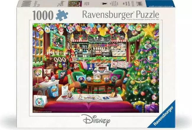 Ravensburger - Café de Noël Disney 1000 - 1000 PIÈCES - RAVENSBURGER