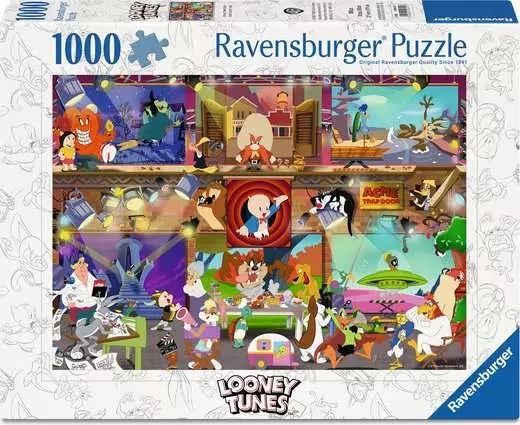 Ravensburger - Looney Tunes Studio, 1000 - 1000 PIÈCES - RAVENSBURGER