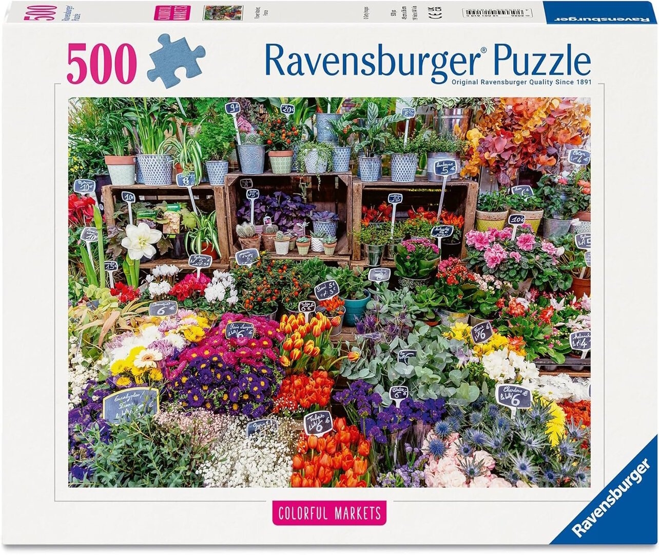 Ravensburger - Marché aux fleurs: France - 500 PIÈCES - RAVENSBURGER