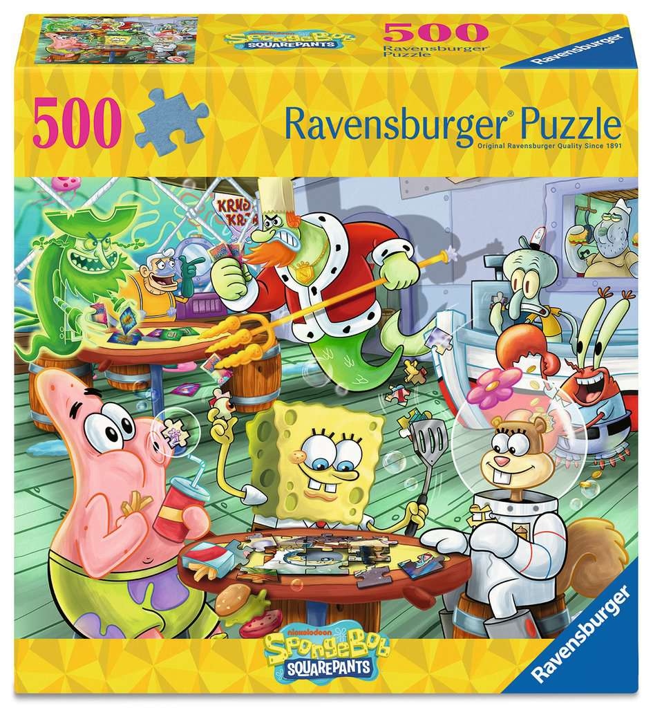 Ravensburger - Soirée jeux Bob l'éponge - 500 PIÈCES - RAVENSBURGER