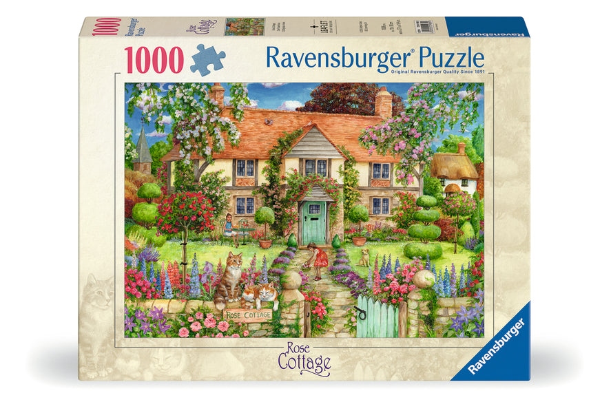 Ravensburger - Rose cottage, 1000 pièces - 1000 PIÈCES - RAVENSBURGER