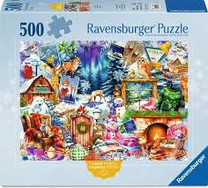 Ravensburger - Village de montagne, 500 - 500 PIÈCES - RAVENSBURGER