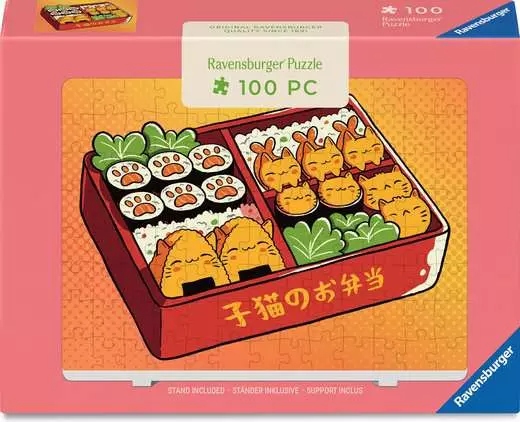Ravensburger - Bento chats Kawaii, 100 - 99 PIÈCES - RAVENSBURGER