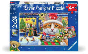 Ravensburger - Chatons de Noel, 2x24pces - 24 PIÈCES - RAVENSBURGER