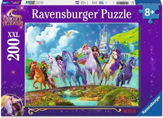 Ravensburger - Unicorn Academy, 200 XXL - 200 PIÈCES XXL - RAVENSBURGER