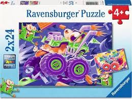 Ravensburger - Monster Trucks, 2x24 - 24 PIÈCES - RAVENSBURGER