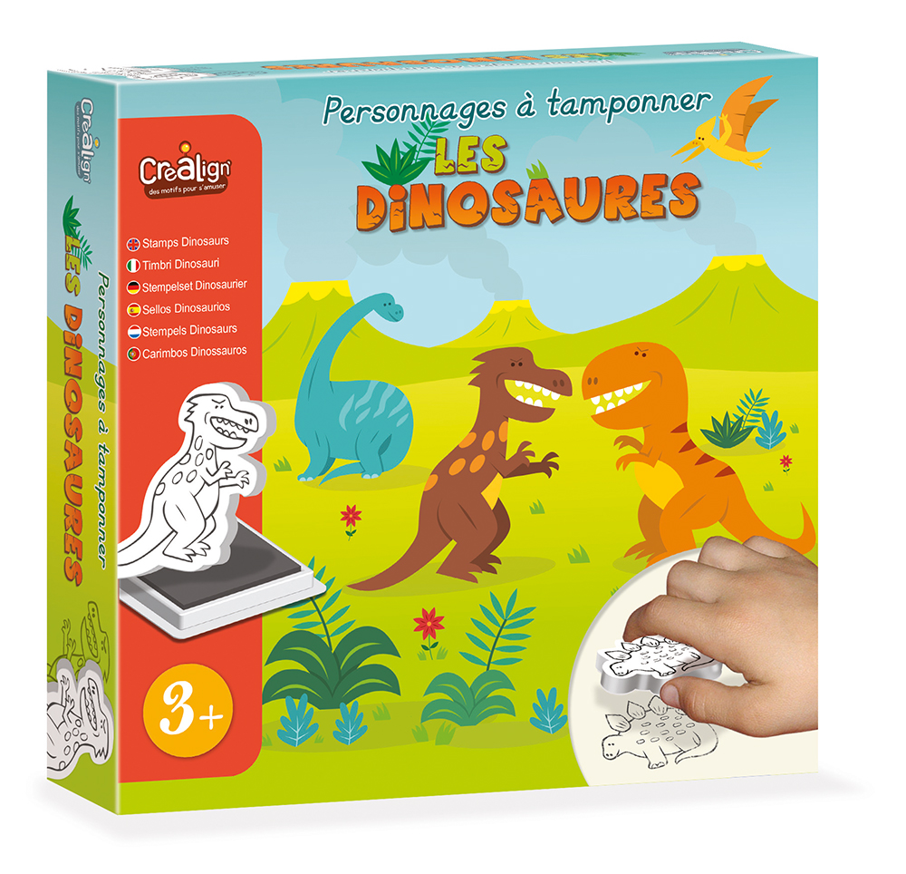 PERSONNAGES À TAMPONER DINOSAURES - PROJET DE BRICOLAGE - CREALIGN