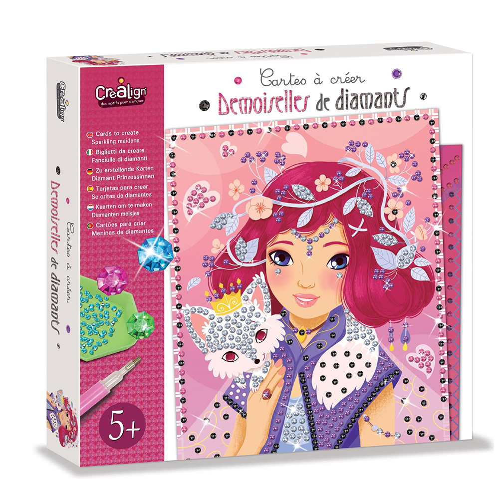 Cartes à créer - Demoiselles de diamants - PROJET DE BRICOLAGE - CREALIGN