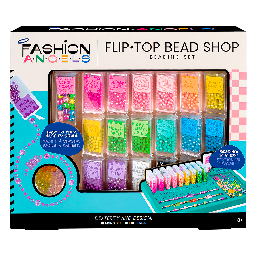 ENS. DE PERLES - FLIP TOP BEAD SHOP - PROJET DE BRICOLAGE - FASHION ANGELS