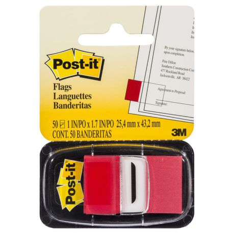 POST-IT LANGUETTE ROUGE - PAPETERIE - 3M