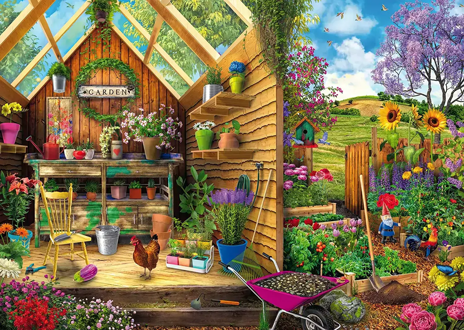 CASSE-TETE 300XL VUE SUR L'ABRI JARDIN - 300 PIÈCES XL - RAVENSBURGER