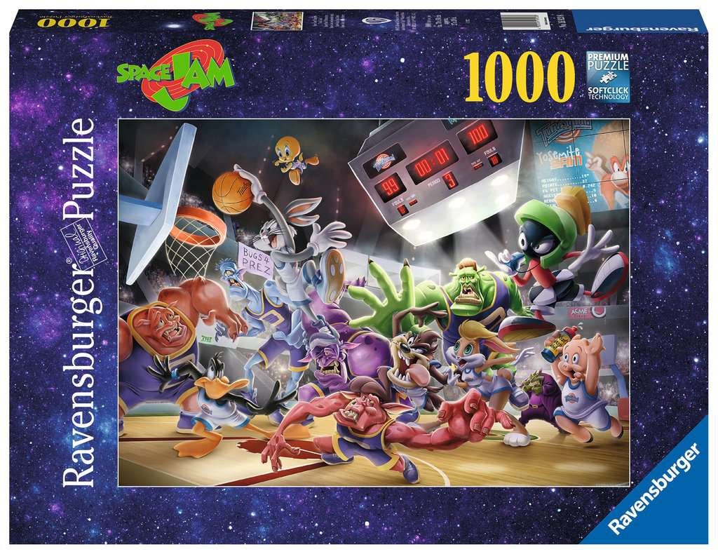 RAVENSBURGER 1000 SPACE JAM DUNK FINAL - 1000 PIÈCES - RAVENSBURGER