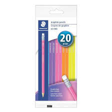 CRAYONS DE GRAPHITE HB NEON ( 20 ) - INSTRUMENTS D'ECRITURE - MICROSOFT